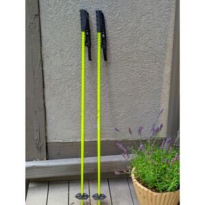 Black Crows Meta Ski Poles | 125 cm 50" | Neon Yellow
